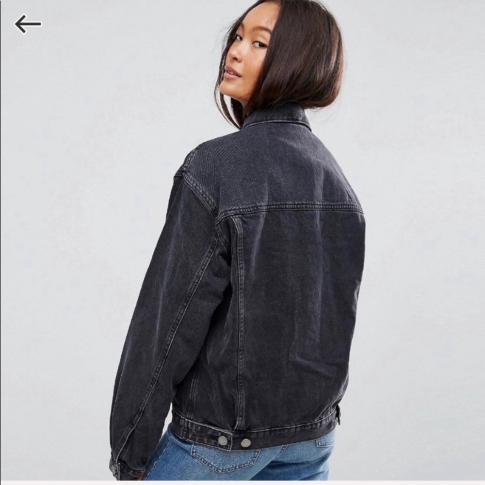 ASOS Black Jean Jacket XS